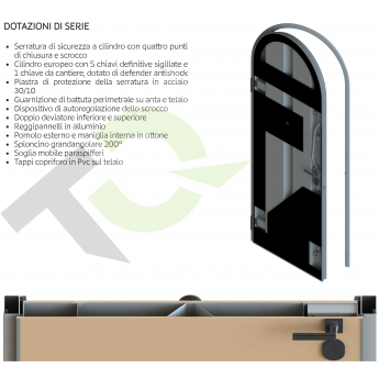 PORTONE BLINDATO SECUR ARCO